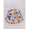 European and American New Halloween Printing Pattern Bucket Hat Graffiti Tie-dye Basin Hat Men and Women Spring and Summer Outdoor Sunscreen