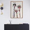 Cartoon Giraffe In Sunglasses Canvas Painting Anime Poster Cuadros Decoracion Dormitorio Nordic Decoration Home Wall Pictures