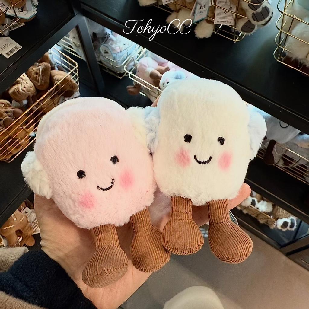 Kawaii Marshmallow Plush Toy Cute Pink Blue Marshmallow Stuffed Doll Couple Plushies Soft Birthday Gifts Girl Home Decor