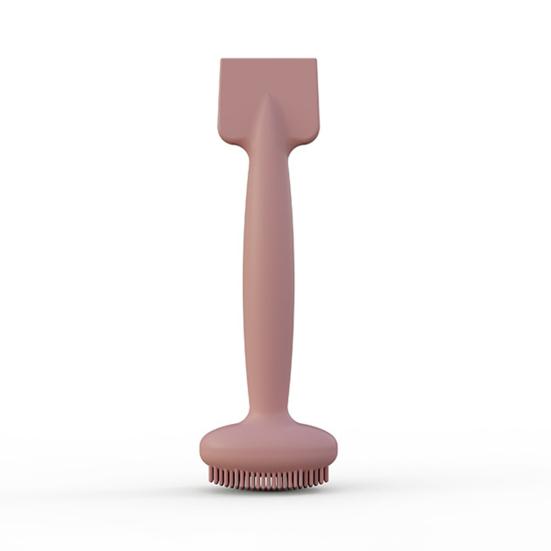 Facial Mud Applicator Brush Double-Headed Massage Brush with Ergonomic Handle Multi-purpose Face Clay Body Lotion Application Brush