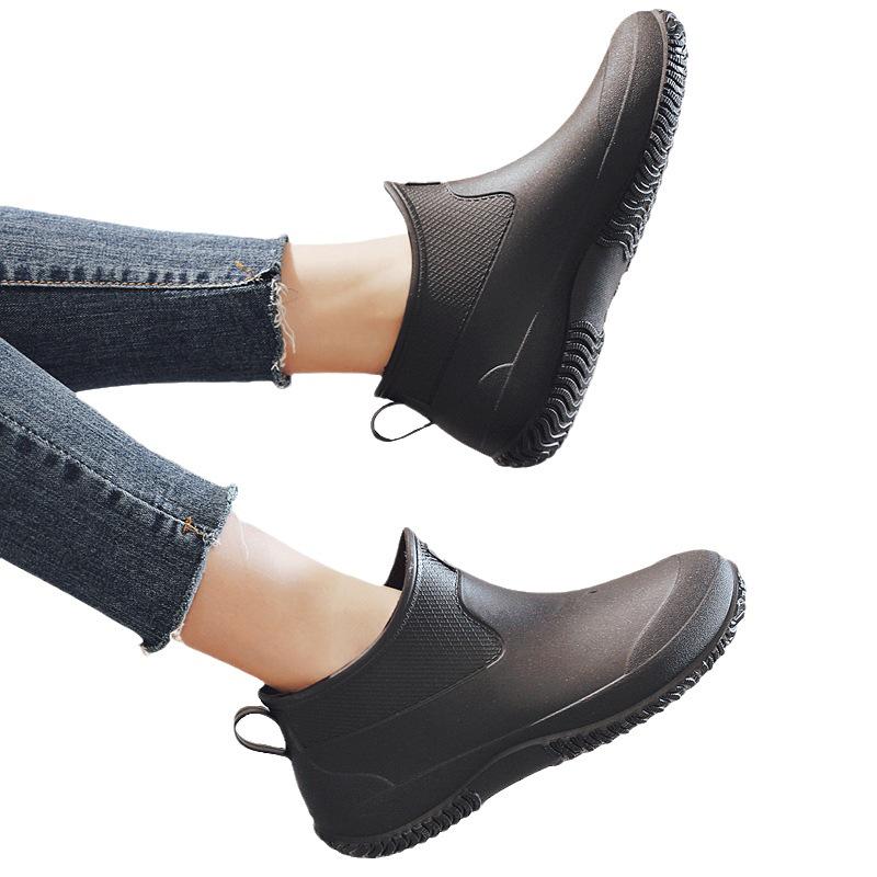2023 Men's Non-slip Low-top Rain Boots - Waterproof Shoes for Car Washing & Kitchen Use