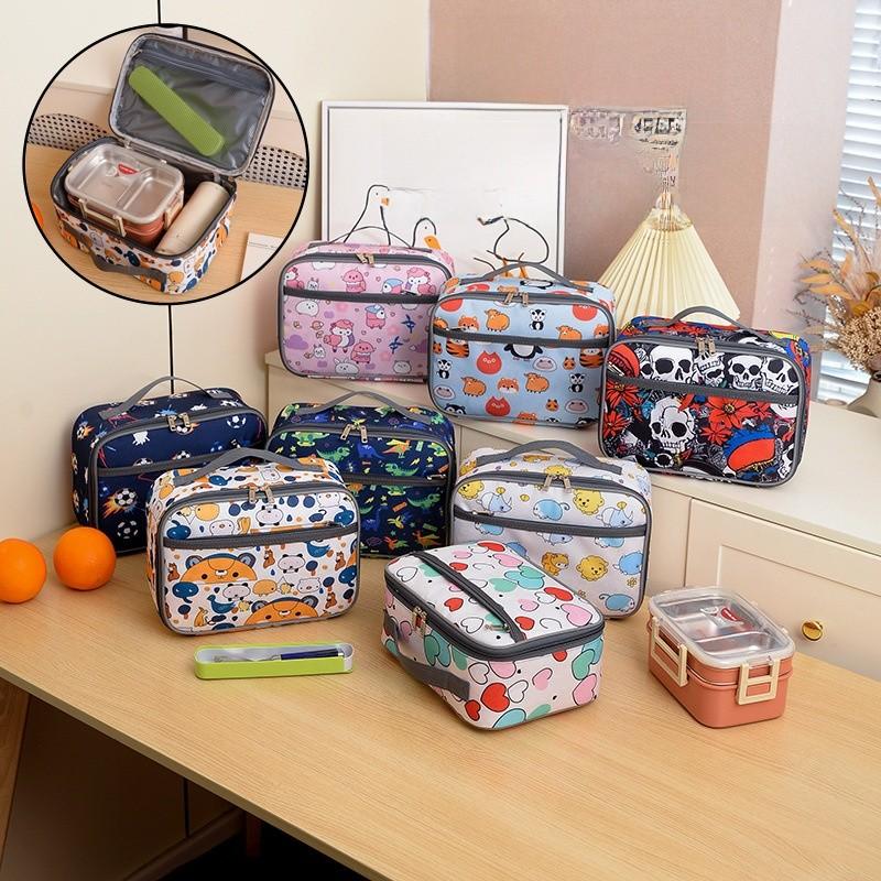 Cartoon Student Adorable Food Bag Lightweight Material Protective Features Kids