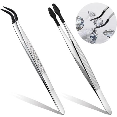 

Прецизионные пинцеты из нержавеющей стали, антистатические, для удержания ногтей, бровей, часов, бусин, бумажных поделок, марок, серег и других сферических объектов