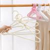1/2/5/10ps artificial pearl bead bow hanger 40cm pearl dress long pants adult clothing hanger princess cape wedding dress hanger
