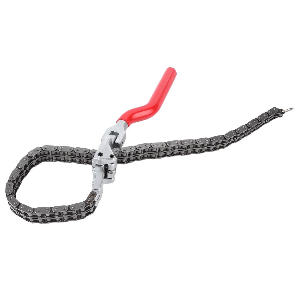 Chain Type Oil Filter Wrench Spanner 10.4in Long Handle Ergonomic Auto Car Repairing Tool