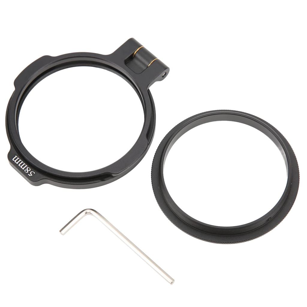 Camera Lens Filter Ring, Durable Quick Switch, Multi-Size Lens Filter Holder, Aluminum Alloy Material, for Wide-Angle Prime Zoom Lenses, Achieves Bett