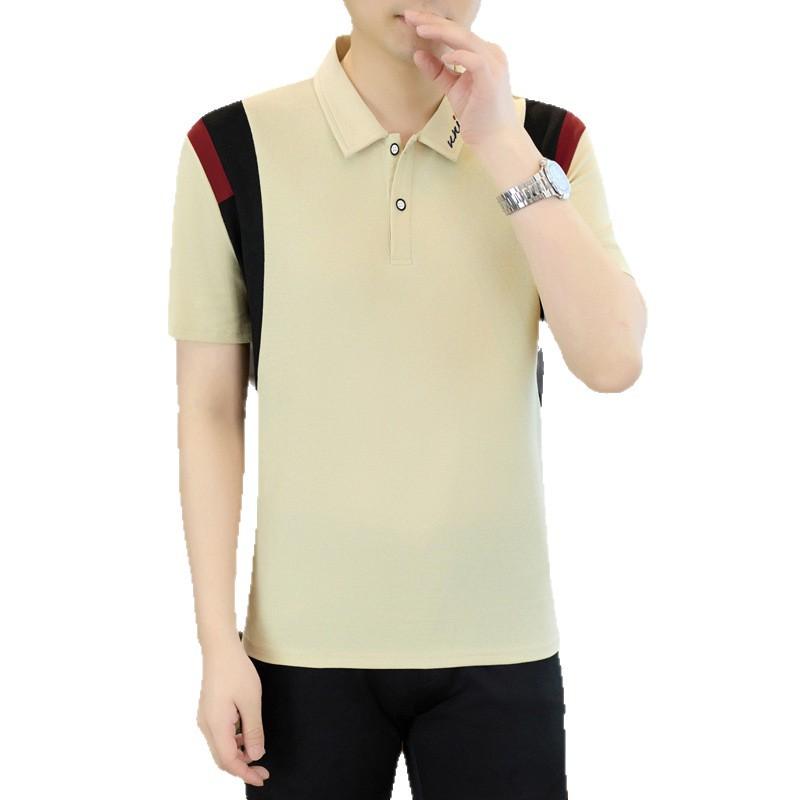 Summer T-Shirt Polo Top Lapel Collar Casual Top