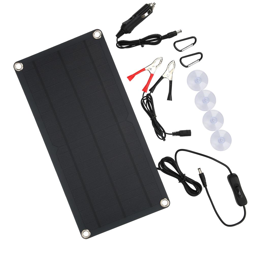 Panou Solar 10W Siliciu Monocristalin Încărcător Baterie Solară Reîncărcare Baterie 12V XXM360180DC