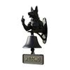 Middle Finger Muscle Dog Doorbell Vintage Puppy Welcome Door Bell Home Office Entrance Decorative Bell Pet Lover Gift
