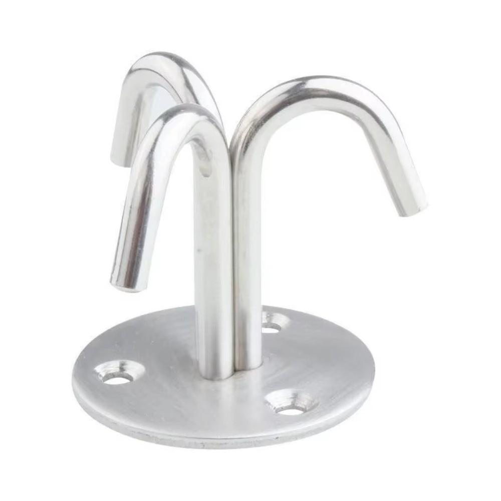 1PC Wall Hanging Bracket Stainless Steel Multi-Prong Fixed Hanger Under Cabinet Hanger For Hammock