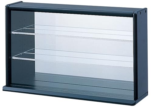 Nakabayashi New Collection Case/Mini Wide with Clear Acrylic Shelf, Black, CCM-N002BK