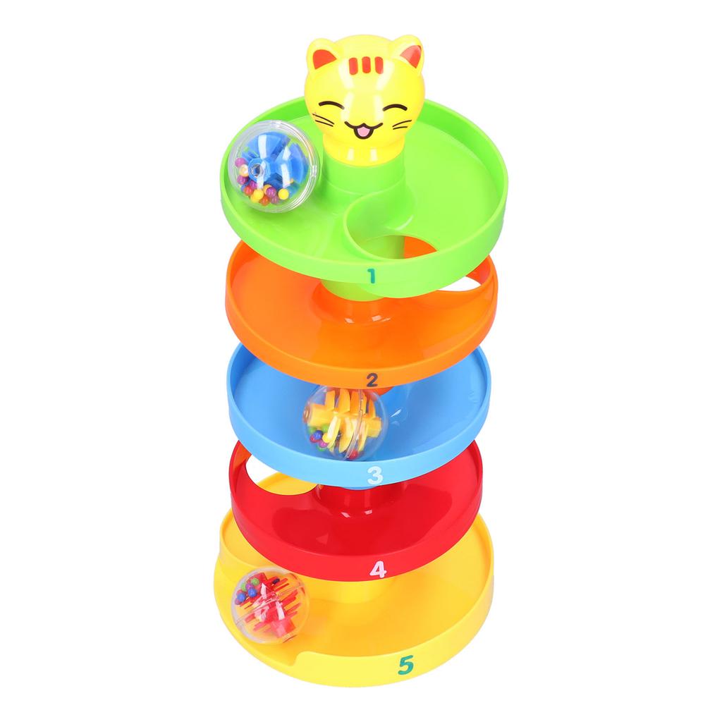 5 Layer Ball Drop Roll Swirling Tower Toy Educational Roll Activity Toy Toddler Ball Ramp ToyRoll