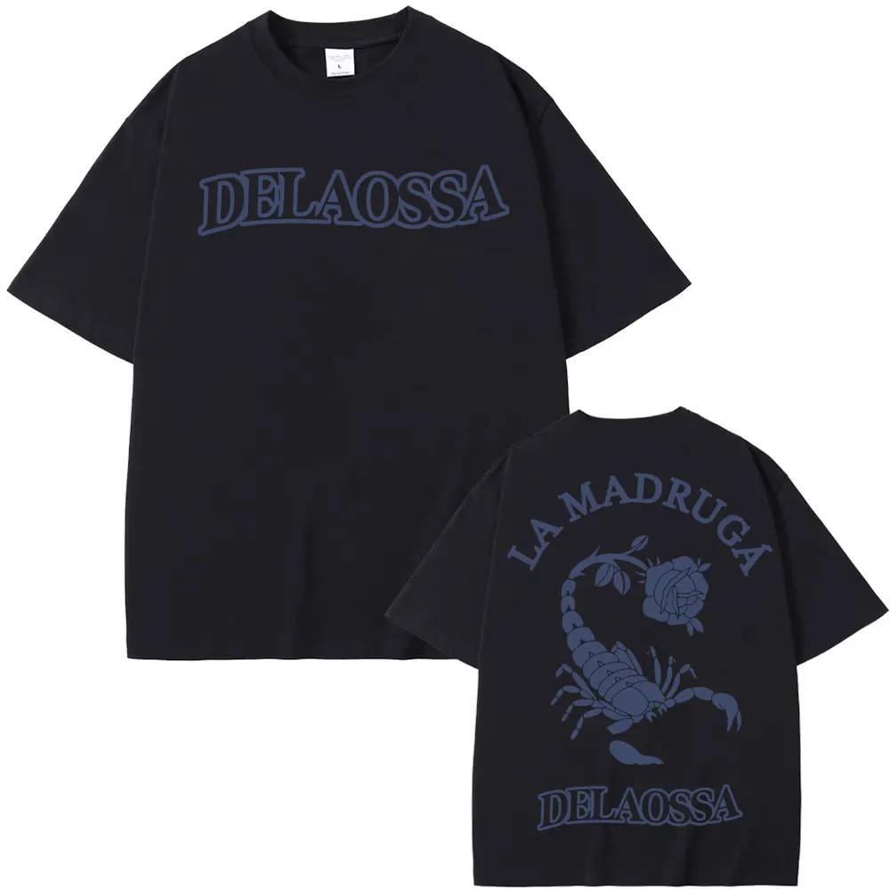 

Rapper Delaossa La Madruga Tour Merch T-shirts Men Women High Street Fashion Hip Hop T Shirt Oversized Short Sleeve T-shirt S
