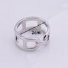 Langlebige Accessoires Einfacher Seidenschal Schnallenring Metallverzierung Schalknopf Moderner Stil Drei-Ring-Schalschnalle