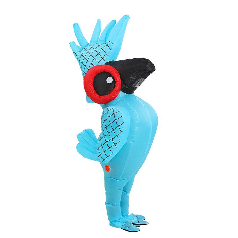Cqqa Unisex Funny Clothing Funny Animal Riding Cartoon Performance Clothing Doll Clothing Parrot Inflatable Clothes 150-190Cm