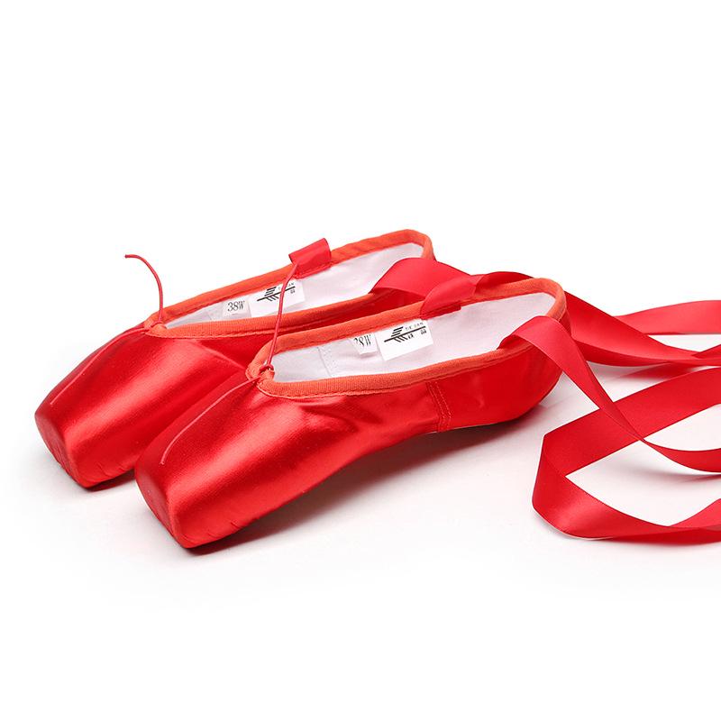 Lace-up Ballet Pointe Shoes for Children & Adults - Hard Sole Women's Dance Foot Tips