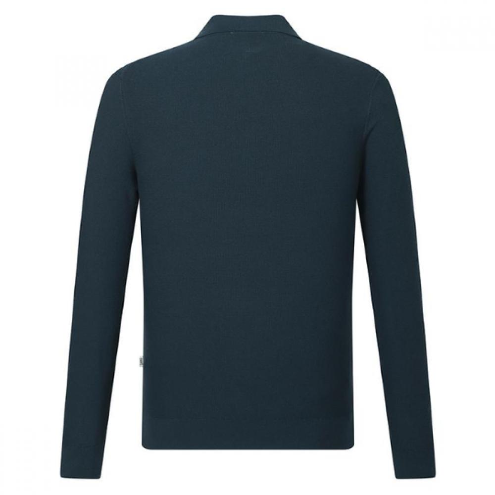Daks Viscose Blend Waffle Knit Collar Dmp1swtl101e1