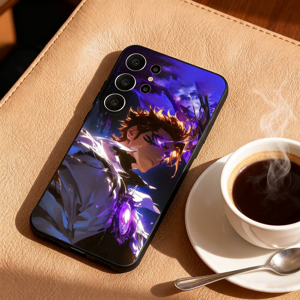B-Bleach Anime Aizen Phone Case For Samsung S26,S25,S24,S21,S22,S23,S30,Ultra,S20,FE,Lite,10,9,Black Cover