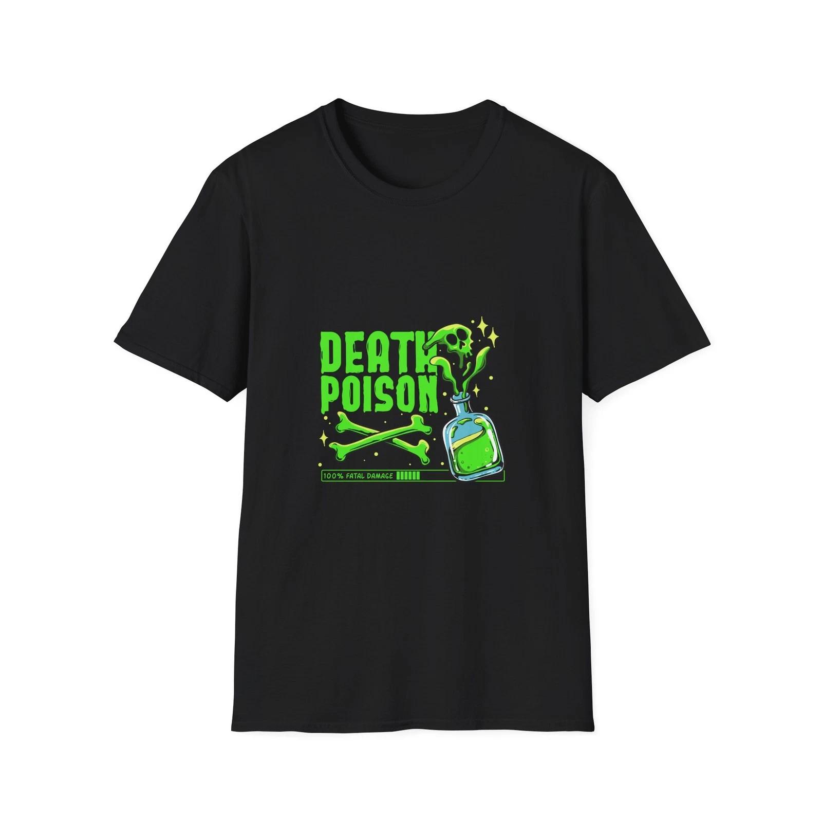 Death Poison Graphic Unisex T-Shirt, Halloween Shirt, Gift for Horror [...] 4XL