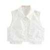 2025 Spring Women's European & American Style Double Pocket Sleeveless Vest