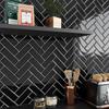 10 Sheets Herringbone Peel and Stick Backsplash for Kitchen Backsplash Stick on Tile for Kitchen Wall Tiles Peel