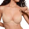 Large size TK flat mouth crew neck gathering comfortable multifunctional seamless underwear bra