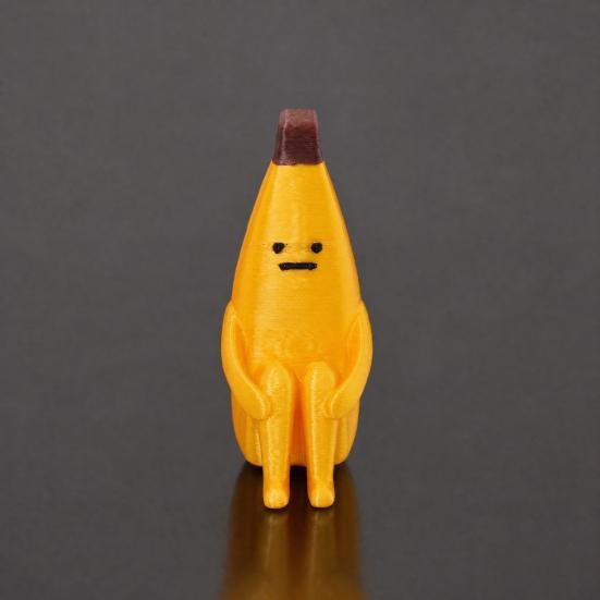 Anxiety Banana Man Figurine, Funny Stress Relief Figurine for Shelf, 3D Printed Desk Decor for Office