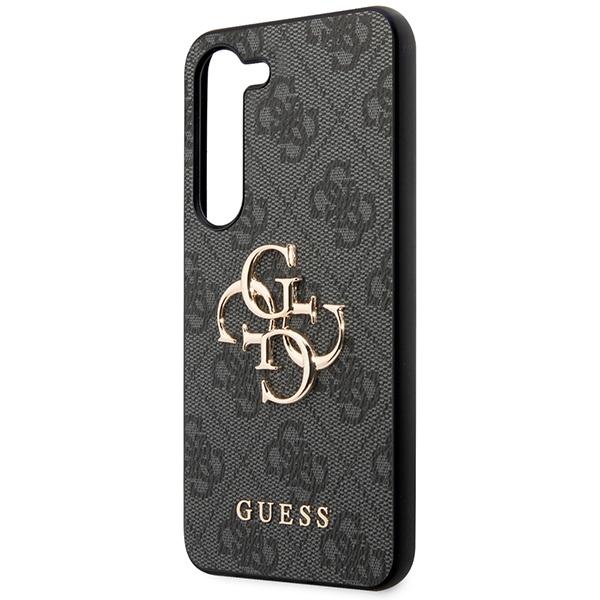 Guess Guhcs23S4Gmggr S23 S911Szary/Grey Hardcase 4G Big Metal Logo