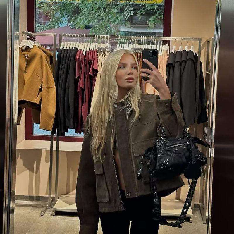 Za Autumn New Women Clothes 2025 Western Style Fashion Temperament All-Matching Bomber Jacket Outerwear 8073253