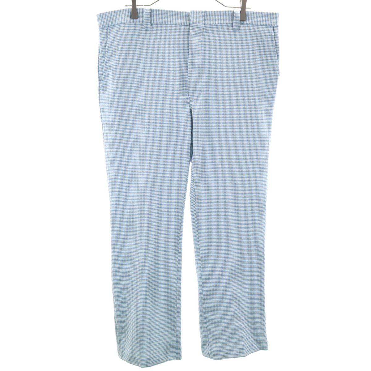 

ВИНТАЖНЫЕ БРЮКИ В КЛЕТКУ 70-х синие мужские б/у