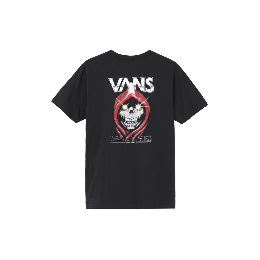 Vans T Shirts Men's Black Crew Neck Moderate Straight Fit VN0A4MLVBLK
