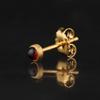 Garnet Earrings 925 Sterling Silver Gold Plated Jewelry Gift