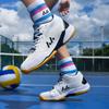 36-46 Casal Plus Size Amortecimento Antiderrapante Respirável Tênis Tênis Vôlei Sapatos Esportivos Badminton Treinamento Sapatos