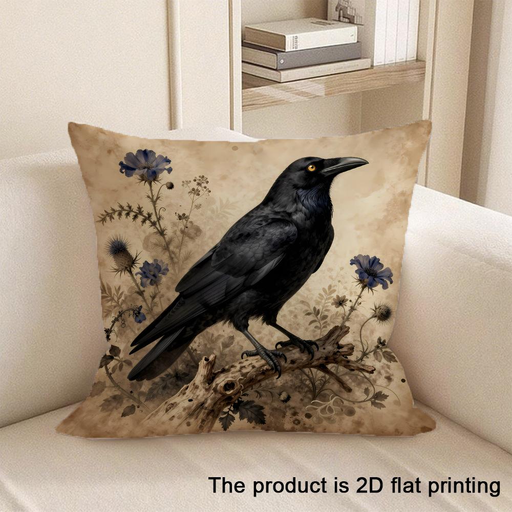 

1pc Various 2D Flat-Printed Cushion Covers with Different Animal and Pattern Designs Sofa cushion cover home bedroom decoration 45x45cm-1pcs