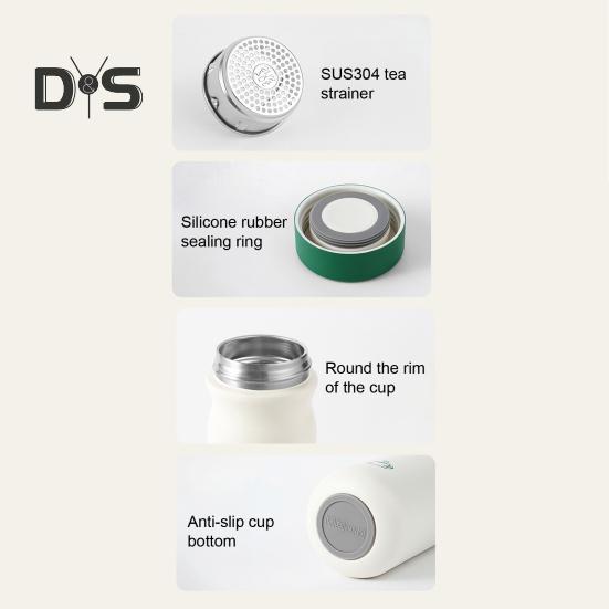 Water Bottle Insulated Cup BPA-Free Leak Resistant Easy To Clean Stainless Steel Vacuum Insulated Bottle Water Tumbler