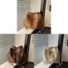 Pu Street Style Water Bucket Bag With Shoulder Strap And Inner Phone Pocket For Work