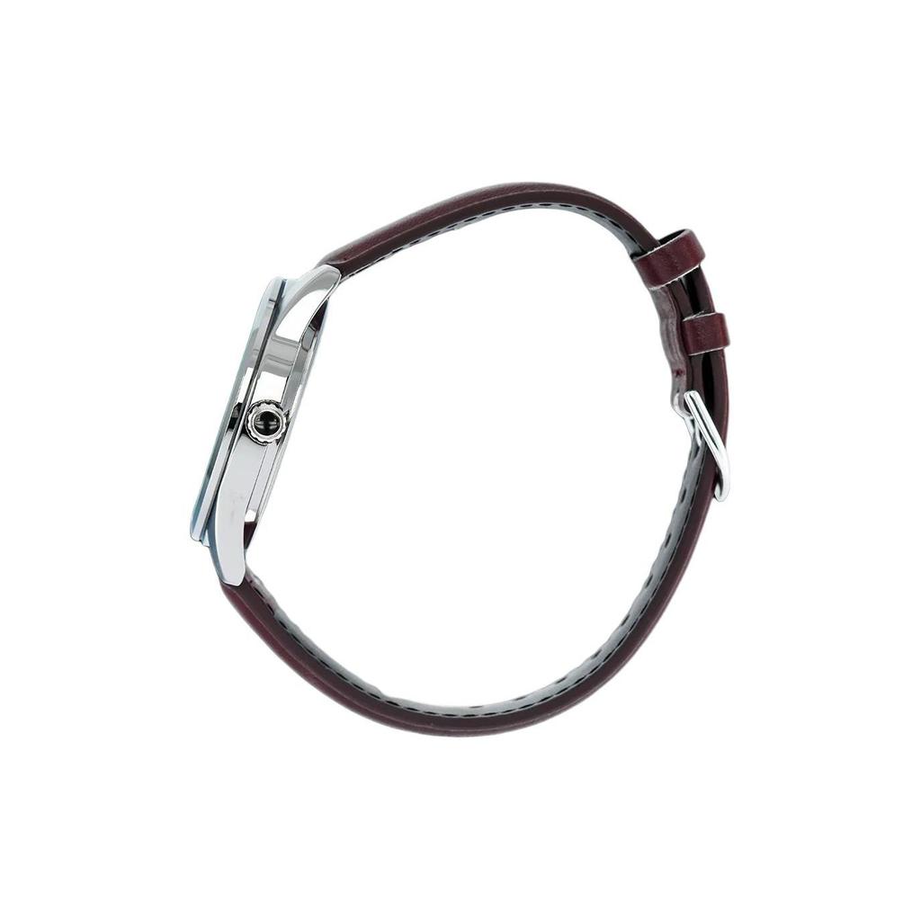 Casio Life Waterproof Quartz Movement Leather Strap Watch Men Watches Silver MTP-VD03L-5A