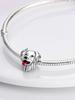 Charms Plata Niedlicher Kleiner Dinosaurier Erdbeerperlen Charm Kupferbeschichtet Passend für Charms Originalarmband Zum Schmuckherstellen DIY Charm