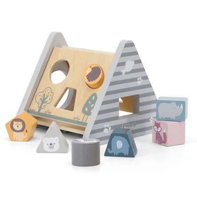 PolarB Polar B Polar Bee Shape Sorter Birthday Present Gift Shape Matching Gear Block Wooden TYPR44007 1 Piece (x 1)