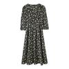 Shangdu Bila Floral V-Neck A-Line Chiffon Midi Dress