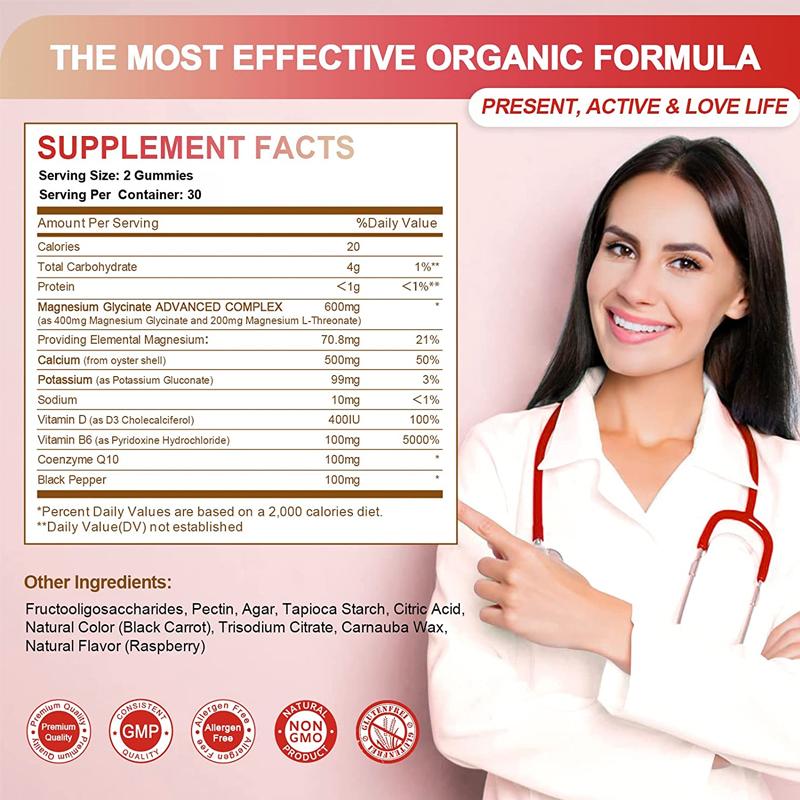 MAGNESIUM GLYCINÁTOVÉ GUMOVÉ MEDVÍDKY - 400 mg na porci - Podporuje zdraví svalů, kloubů a kostí