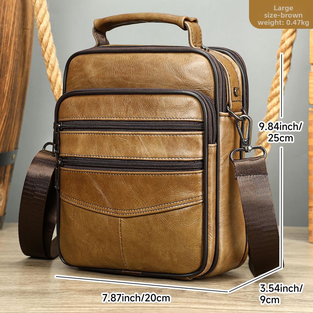 Retro and Versatile Single-shoulder Bag, High-end Commuting Outdoor Crossbody Bag, Multi-pocket Casual Small Crossbody Bag
