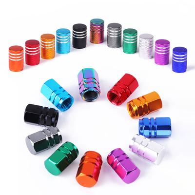 Lot de 4 bouchons de valve Schrader pour vélo, pour voiture, moto, camion, vélo, roue, pneu, accessoires