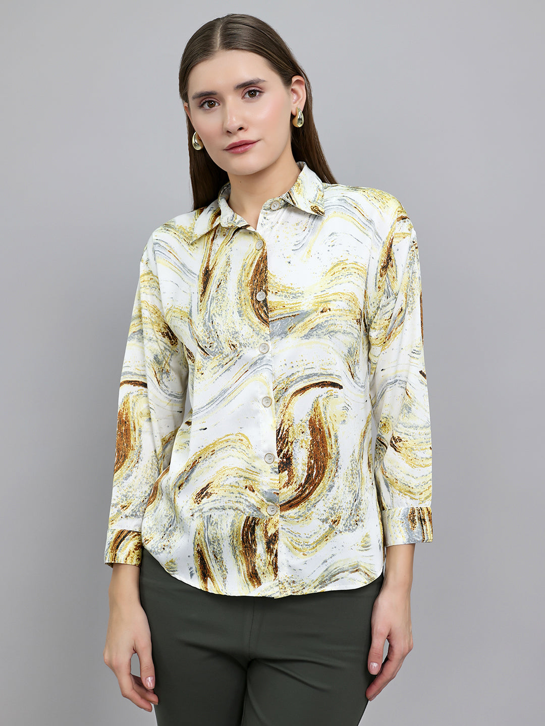 Monte Carlo Women Regular Fit Cream Top XL