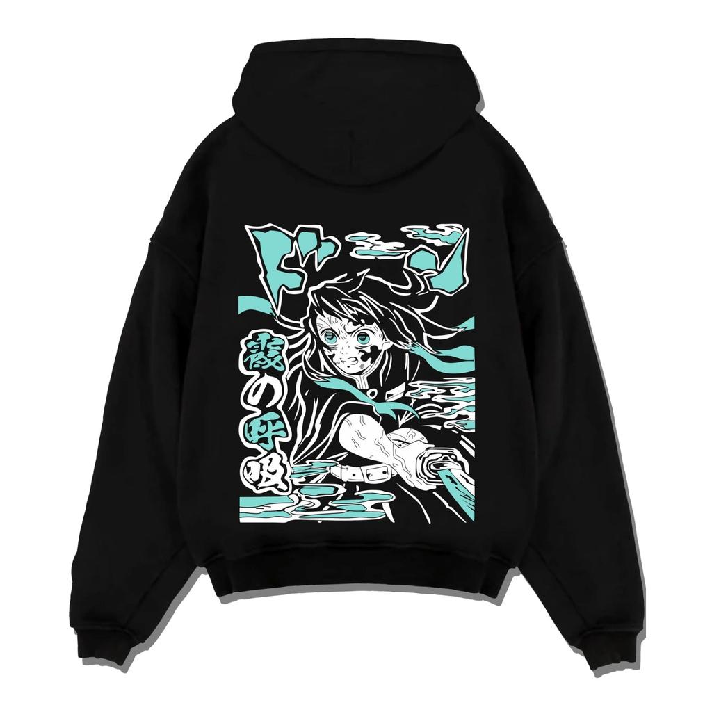 Demon Slayer Hashira Hoodies Back Printed Men Women Hoody Streetwear Oversized Autumn Winter Fleece Warm Pullovers Tracksuit Female Male Clothing