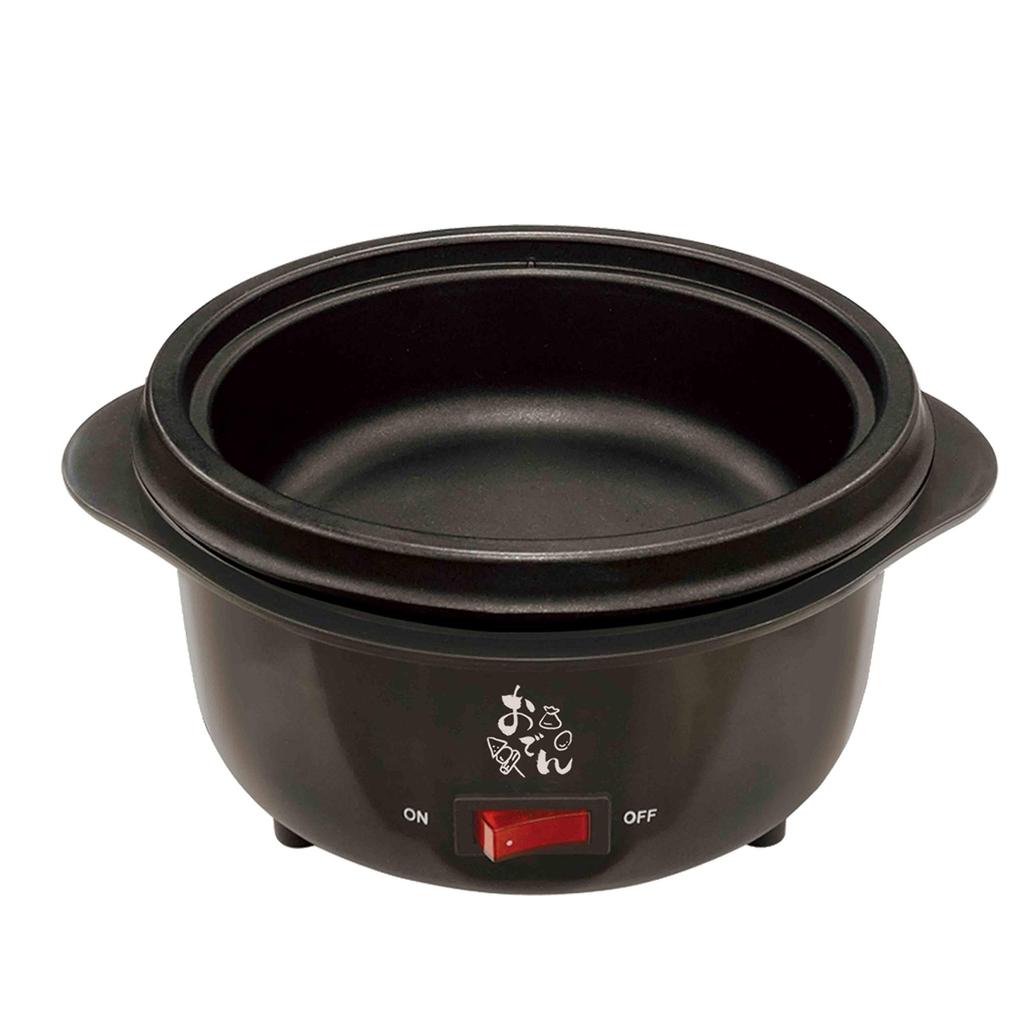 LITHON Tabletop Oden Pot, Black KDPC-003B | Oden Pot | Easy operation with a single switch, also great for bibimbap!