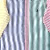 Košeľa Polo Ralph Lauren SS24 Pruhovaná Slim Fit Gombíky Dlhé rukávy Detské košele Viacfarebná 323934849-001