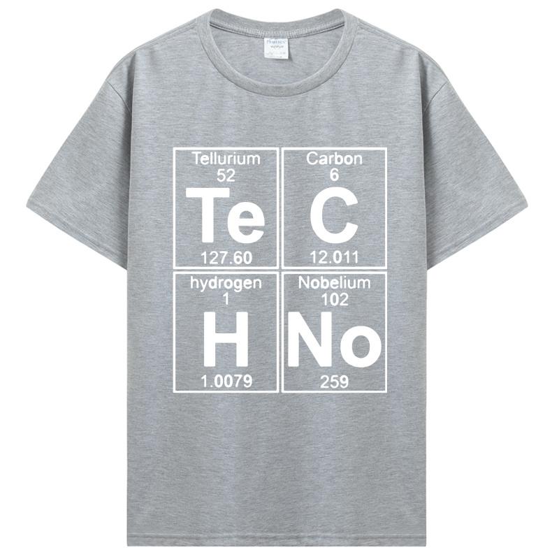 New Funny Graphic T Shirt Mens Te C H No Techno Pop Music Short Sleeved Tees Tshirt Cotton O-Neck Hip Hop Unisex Top Oversized