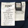 FENDI FQ7127 A5HP Navy Wool FF Pleated Wrap Over Skirt skirt 38 Navy brownUsed