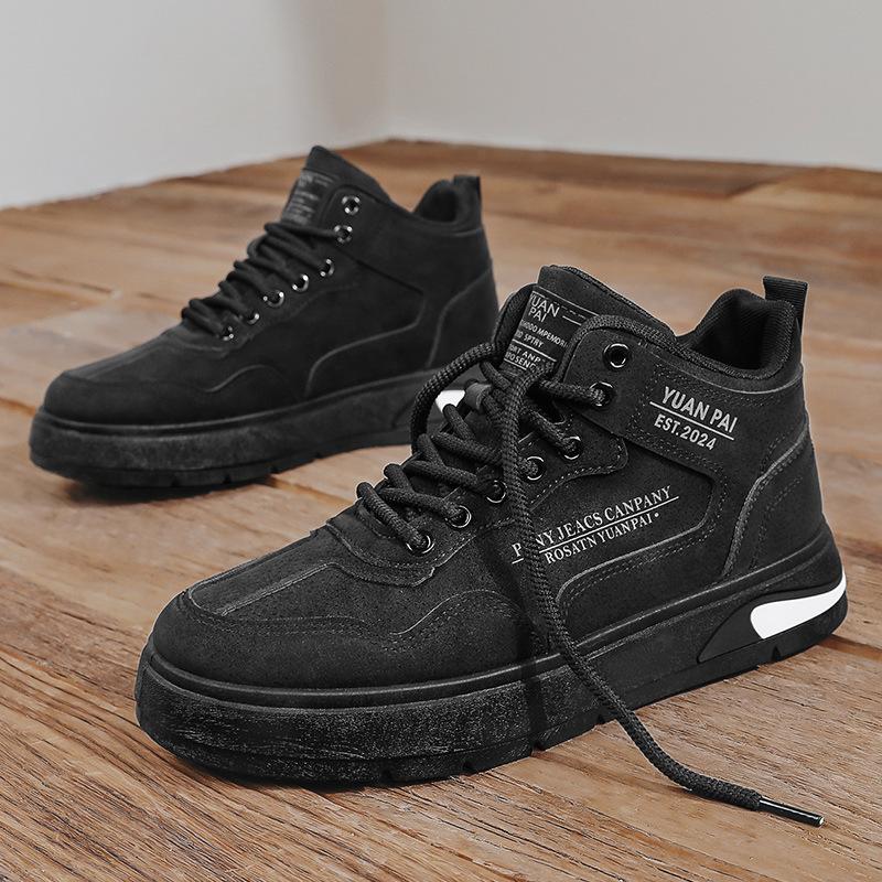Martin Stiefel High-Top Britischer Stil In Mid-Top Schuhen Leder Oberfläche Wasserdicht Lokomotive Freizeit Schuhe